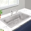 Nantucket Sinks Madaket 33" Stainless Steel Kitchen Sink, 18 Gauge, NS3322-8