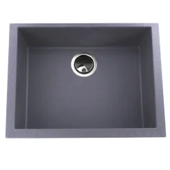 Nantucket Sinks Plymouth 24" Granite Composite Kitchen Sink, Titanium, PR2418-TI