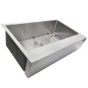 Nantucket Sinks Pro Series 33" 304 Stainless Steel Retrofit Farmhouse Sink with Accessories, EZApron33-9