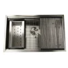 Nantucket Sinks Pro Series 32" Stainless Steel Kitchen Sink, 16 Gauge, ZR-PS-3220-16