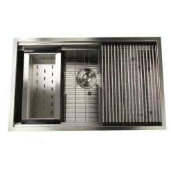Nantucket Sinks Pro Series 32" Stainless Steel Kitchen Sink, 16 Gauge, ZR-PS-3220-16