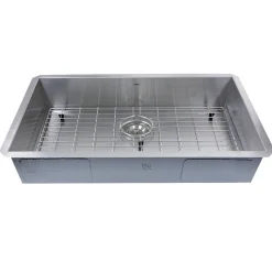 Nantucket Sinks Pro Series 30" Stainless Steel Kitchen Sink, 16 Gauge, SS-PRO-ZR3018-5.5