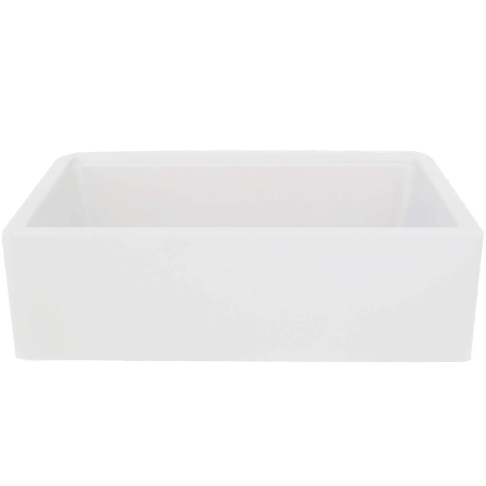 Nantucket Sinks Rockport 33" Granite Composite Workstation Farmhouse Sink with Accessories, White, PR3320-APS-W