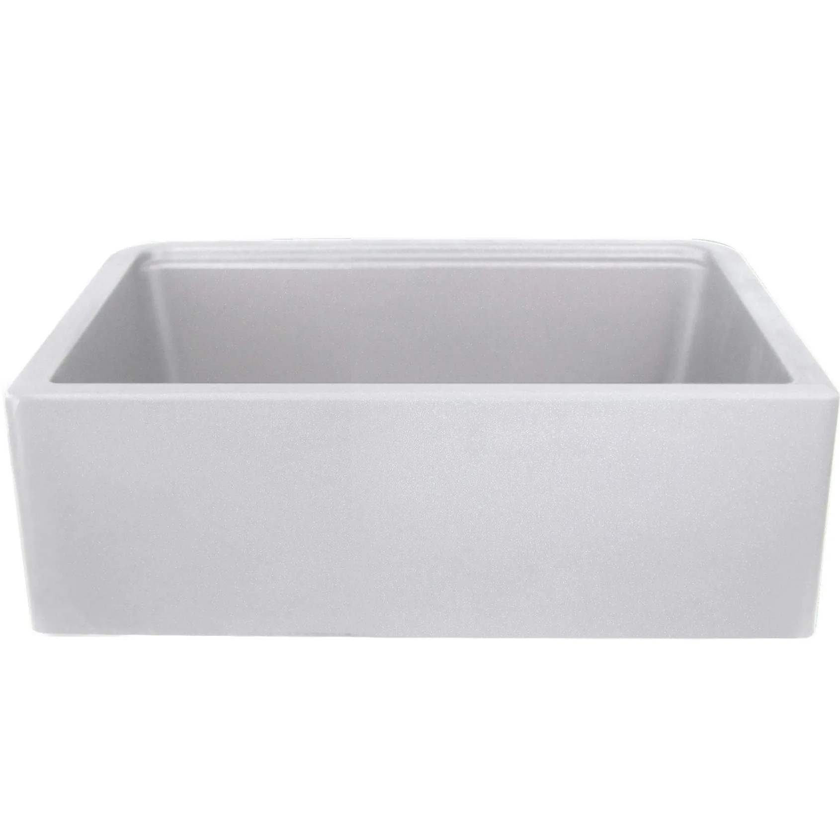 Nantucket Sinks Rockport 30" Granite Composite Workstation Farmhouse Sink with Accessories, Light Grey, PR3020-APS-G