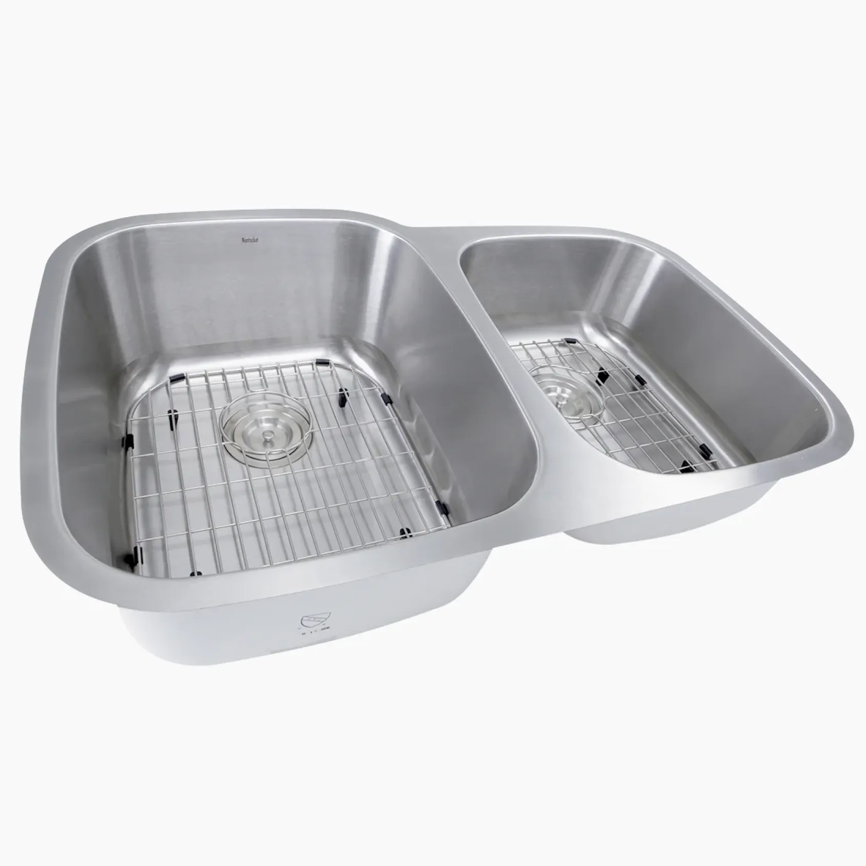 Nantucket Sinks Sconset 32" Stainless Steel Kitchen Sink, 16 Gauge, 60/40 Double Bowl, NS503-16-CB