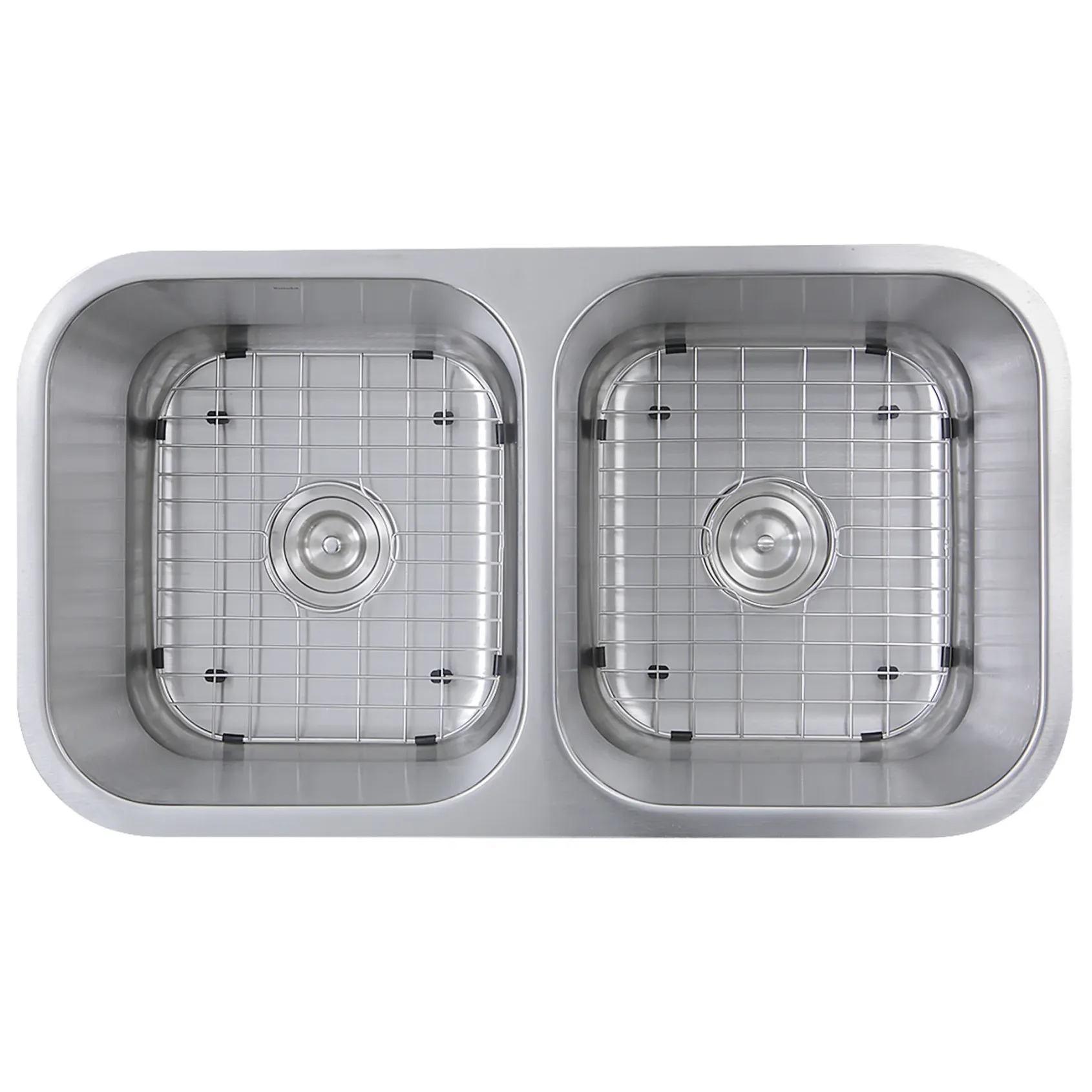 Nantucket Sinks Sconset 33" Stainless Steel Kitchen Sink, 16 Gauge, 50/50 Double Bowl, NS10i-16
