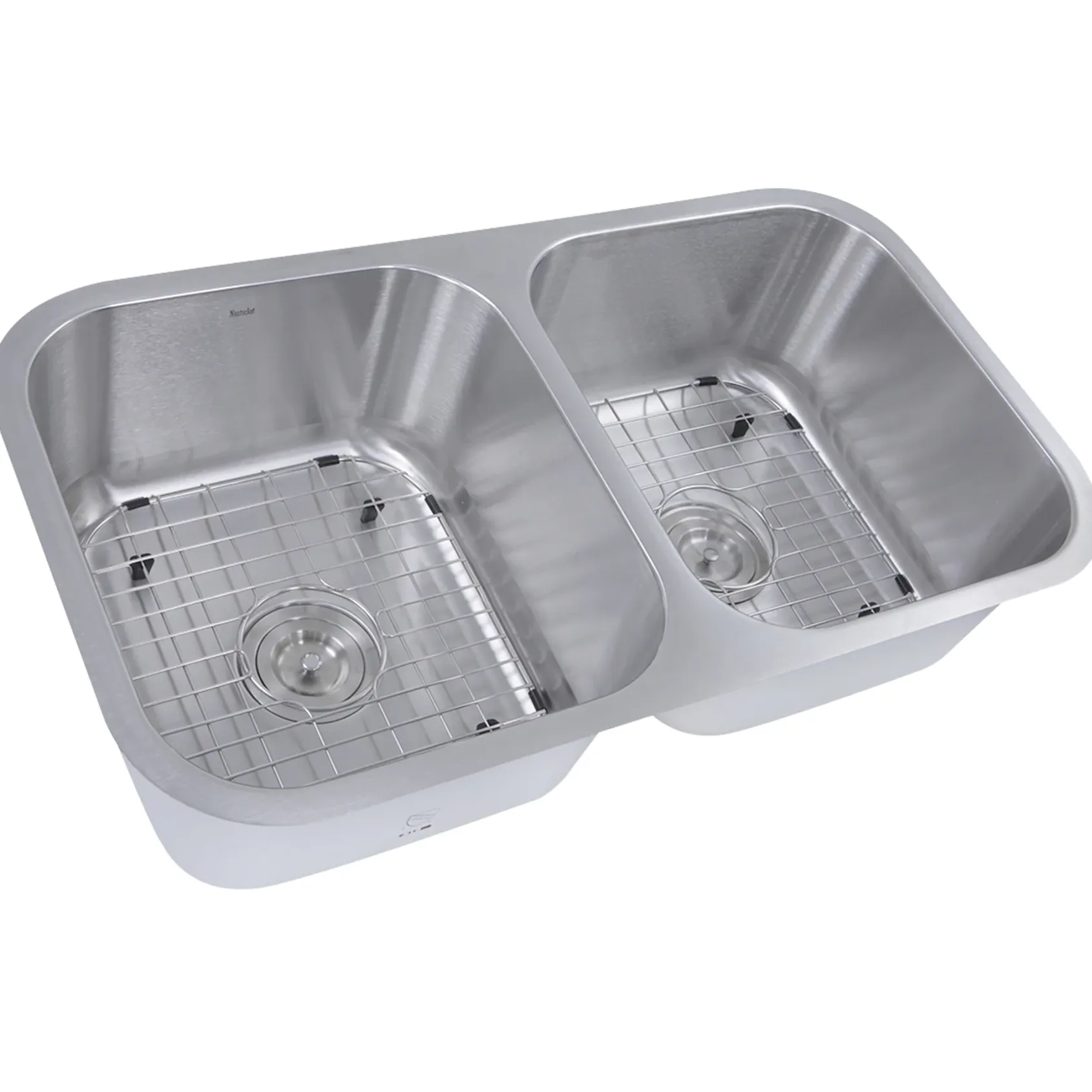 Nantucket Sinks Sconset 33" Stainless Steel Kitchen Sink, 16 Gauge, 50/50 Double Bowl, NS10i-16