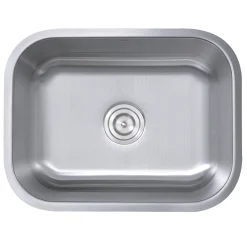Nantucket Sinks Sconset 23" Stainless Steel Kitchen Sink, 16 Gauge, NS09i-16