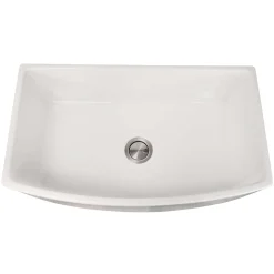 Nantucket Sinks Vineyard 33" Fireclay Farmhouse Sink, White, FCFS3320CA-W