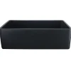 Nantucket Sinks Vineyard 33" Fireclay Farmhouse Sink with Accessories, Matte Black, FCFS3320S-MatteBlack
