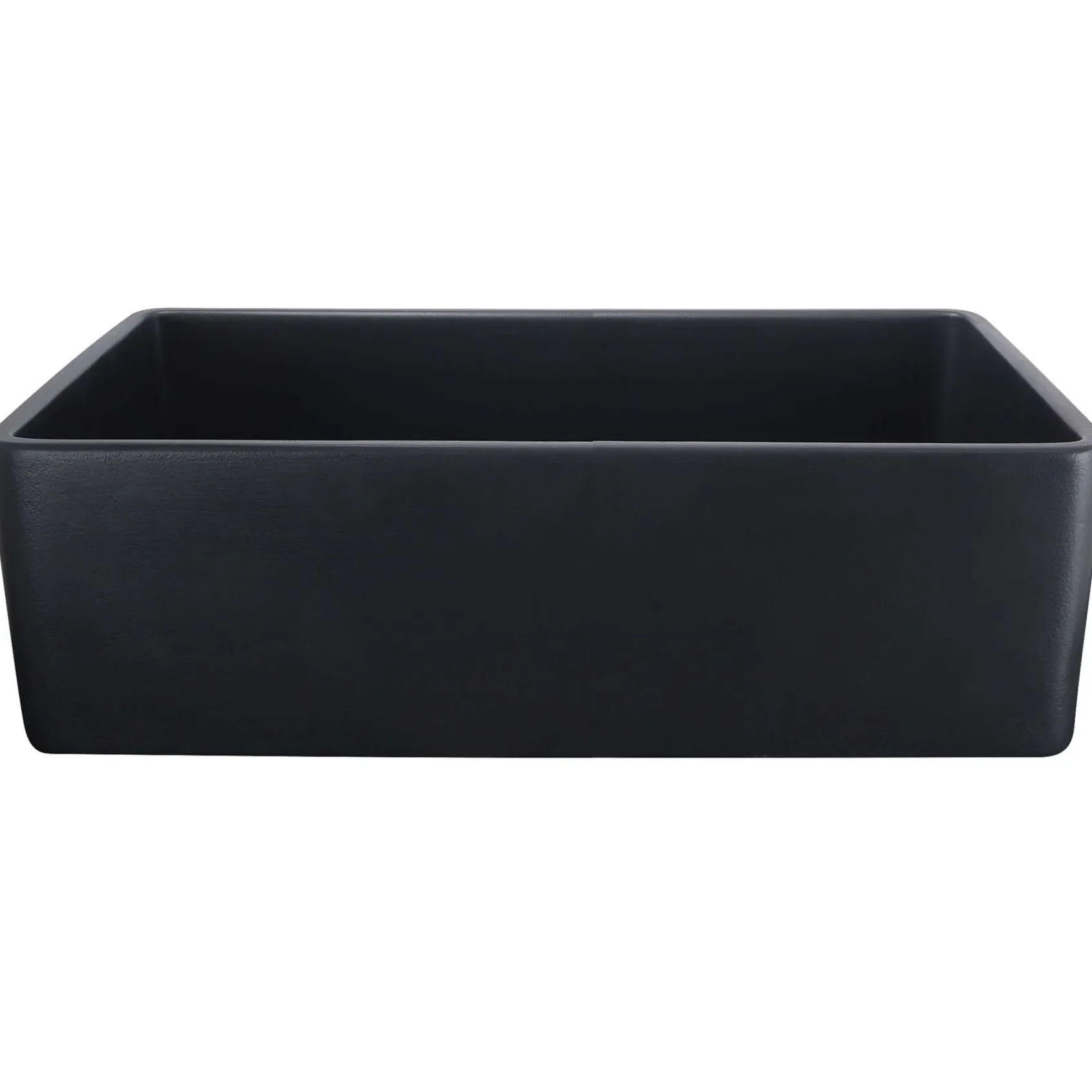 Nantucket Sinks Vineyard 33" Fireclay Farmhouse Sink with Accessories, Matte Black, FCFS3320S-MatteBlack