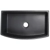Nantucket Sinks Vineyard 33" Fireclay Farmhouse Sink with Accessories, Matte Black, FCFS3320CA-MB