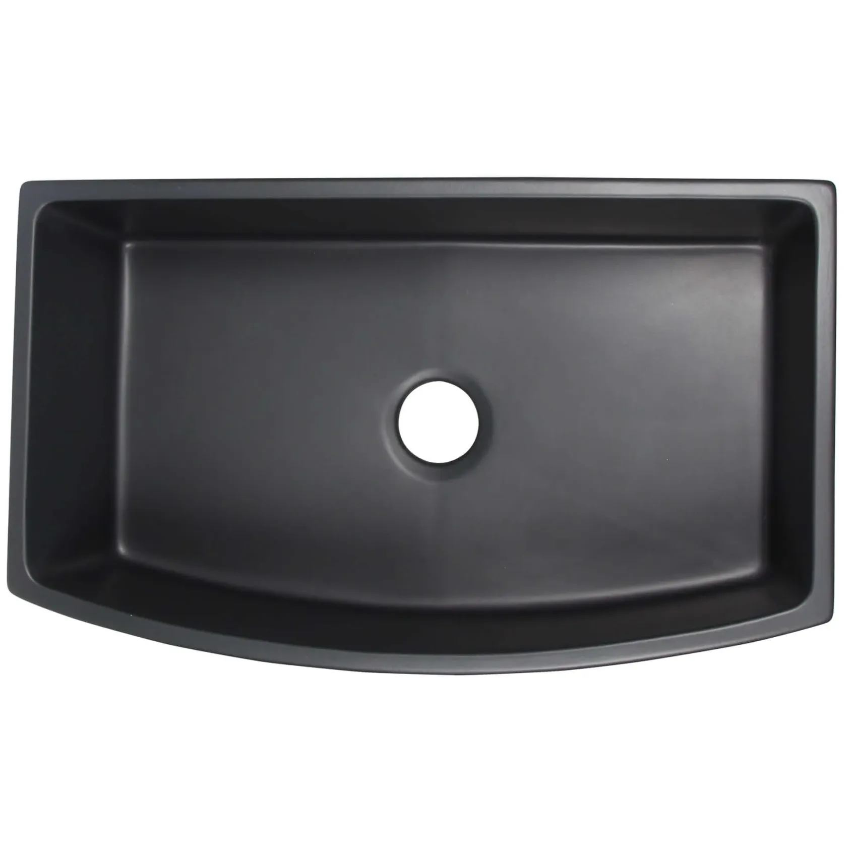 Nantucket Sinks Vineyard 33" Fireclay Farmhouse Sink with Accessories, Matte Black, FCFS3320CA-MB