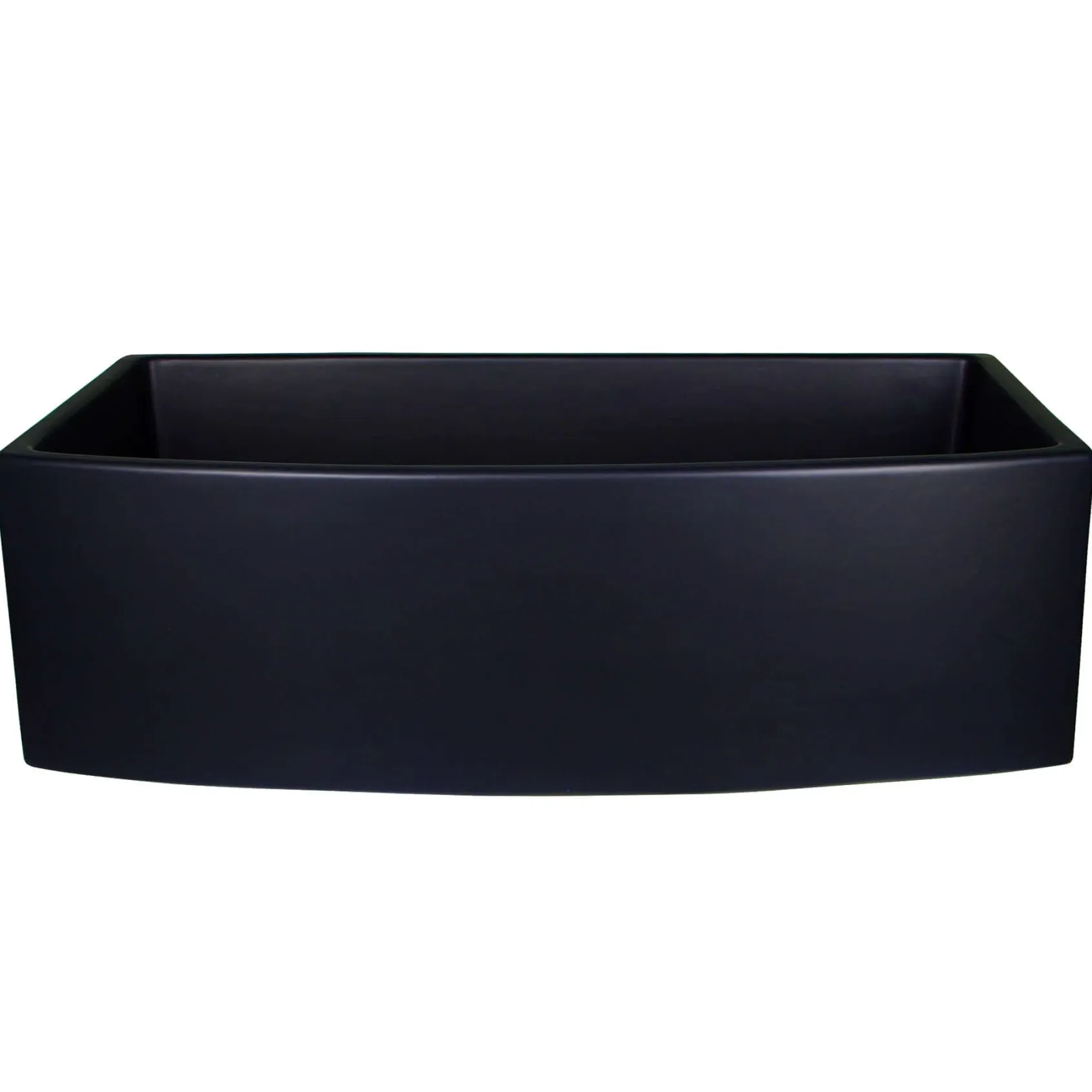 Nantucket Sinks Vineyard 33" Fireclay Farmhouse Sink with Accessories, Matte Black, FCFS3320CA-MB