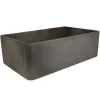 Nantucket Sinks Vineyard 30" Fireclay Farmhouse Sink, Concrete Grey, FCFS3020S-Concrete