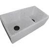 Nantucket Sinks Vineyard 33" Fireclay Farmhouse Sink, Double Bowl, Various neutrals, FCFS3318D-PietraSarda