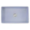 Nantucket Sinks Vineyard 33" Fireclay Farmhouse Sink, Light Blue, FCFS3320S-ShabbySugar