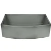Nantucket Sinks Vineyard 33" Fireclay Farmhouse Sink with Accessories, Concrete, FCFS3320CA-C