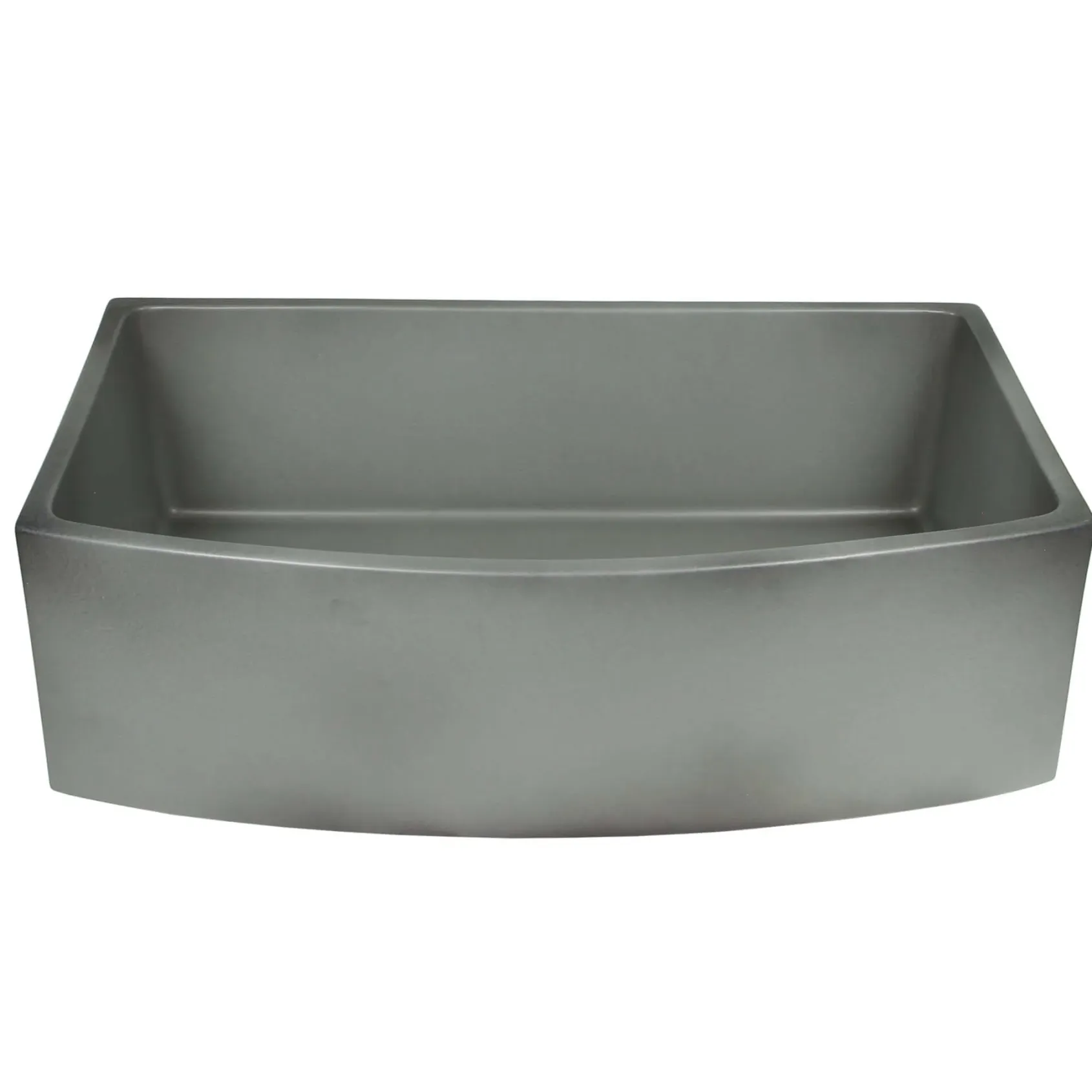 Nantucket Sinks Vineyard 33" Fireclay Farmhouse Sink with Accessories, Concrete, FCFS3320CA-C