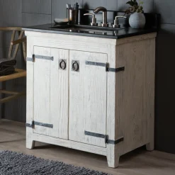 Native Trails 30" Americana Freestanding Vanity Base in Whitewash, VNB300
