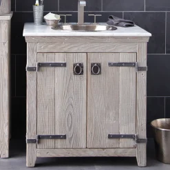 Native Trails 30" Americana Freestanding Vanity Base in Driftwood, VNB309