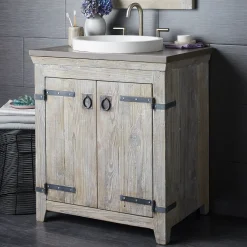 Native Trails 30" Americana Freestanding Vanity Base in Driftwood, VNB309