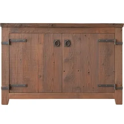 Native Trails 48" Americana Freestanding Rustic Vanity Base in Chestnut, Reclaimed Wood, VNB481