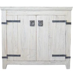 Native Trails 36" Americana Freestanding Vanity Base in Whitewash, Reclaimed Wood, VNB360