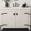 Native Trails 48" Americana Freestanding Rustic Vanity Base in Whitewash, Reclaimed Wood, VNB480