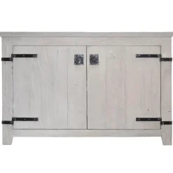 Native Trails 48" Americana Freestanding Rustic Vanity Base in Whitewash, Reclaimed Wood, VNB480