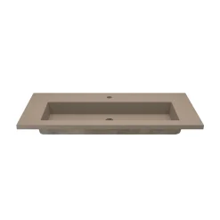 Native Trails 48" Capistrano ADA Vanity Top with Integral Trough Sink in Earh, Single Faucet Cutout, NSVT48-E1