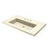 Native Trails 36" Capistrano ADA NativeStone Vanity Top and Trough Sink in Sand, 3 Faucet Holes, NSVT36-D