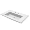Native Trails 36" Capistrano ADA Vanity Top with Integral Trough Sink in Pearl, 8" Widespread Faucet Cutout, NSVT36-P