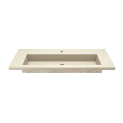 Native Trails 48" Capistrano ADA NativeStone Vanity Top and Trough Sink in Sand, 1 Faucet Hole, NSVT48-D1