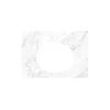 Native Trails 30" Carrara Vanity Top, Oval with 3 Faucet Holes, VT30-O1714-CA-3