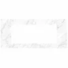 Native Trails 48" Carrara Vanity Top, 34x14 Cutout for Trough with Single or No Faucet Hole, VT48-T3414-CA-1