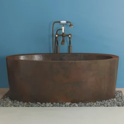 Native Trails 64" Copper Aspen Bathtub, Antique Copper, CPS802