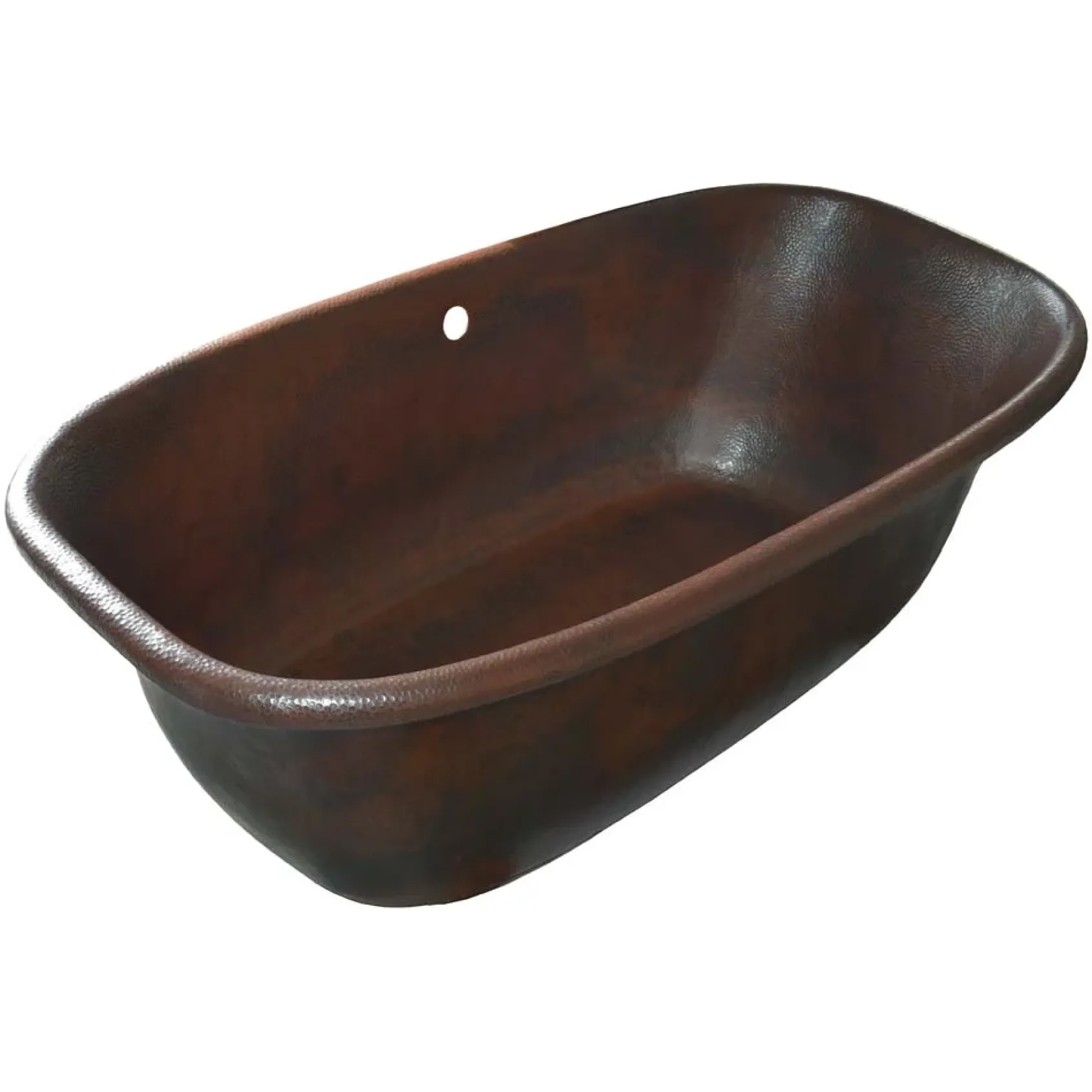 Native Trails 66" Copper Santorini Bathtub, Antique Copper, CPS942