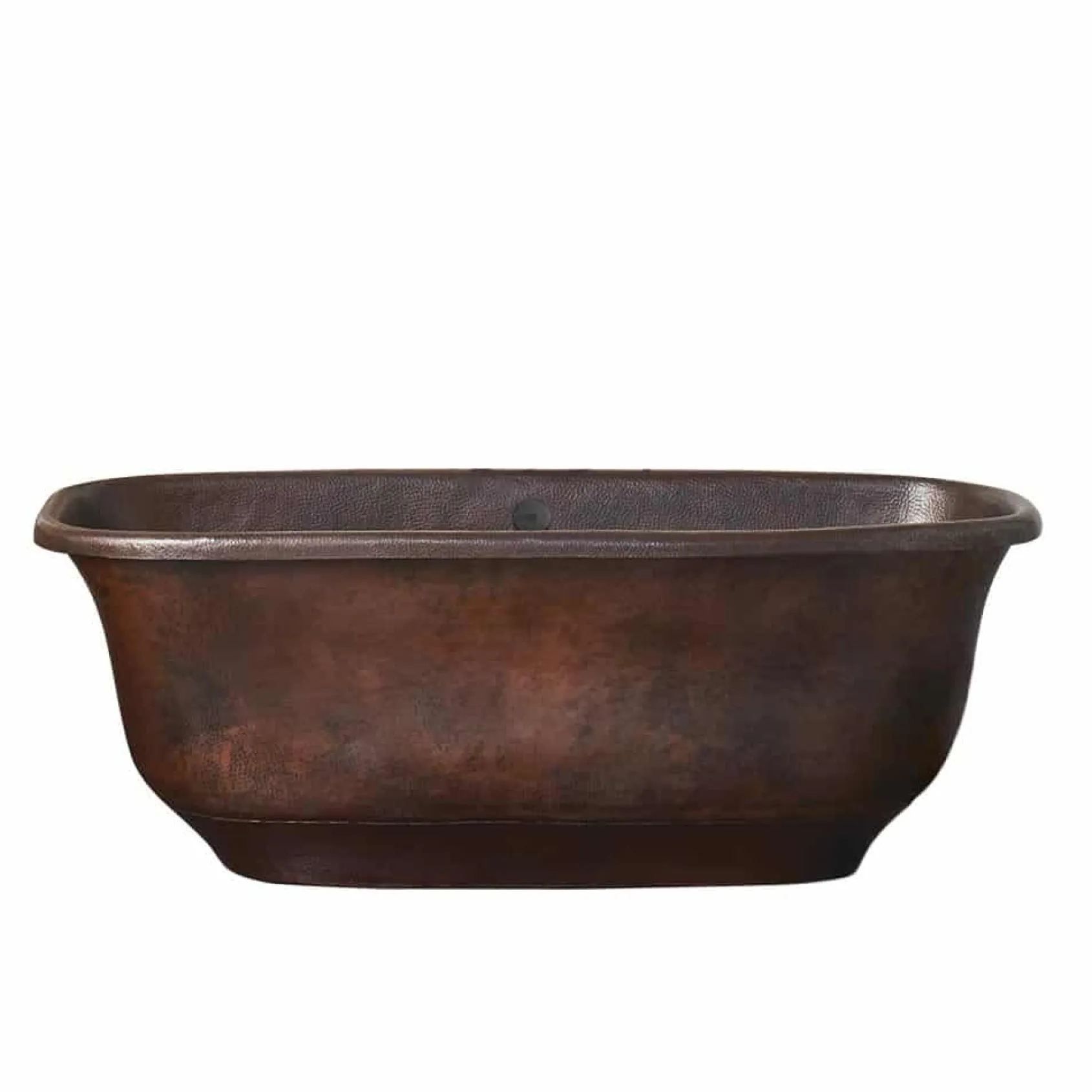 Native Trails 66" Copper Santorini Bathtub, Antique Copper, CPS942