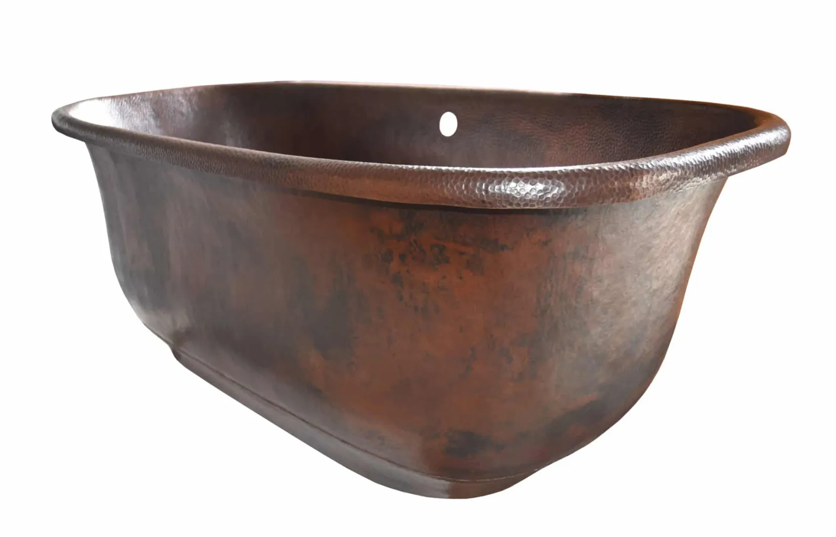 Native Trails 66" Copper Santorini Bathtub, Antique Copper, CPS942