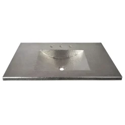 Native Trails 36" Cozumel Vanity Top with Integral Bathroom Sink in Brushed Nickel, VNT3655