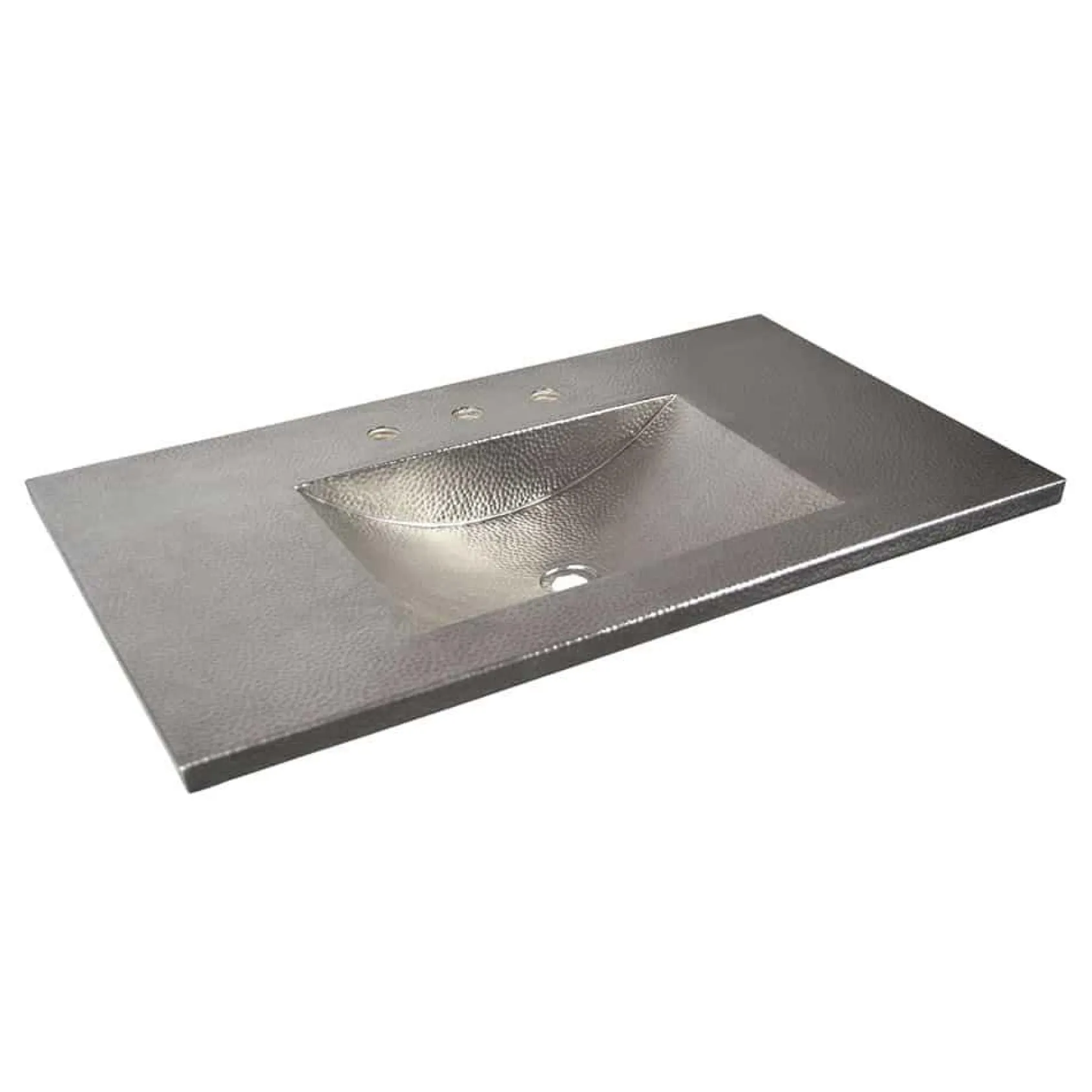 Native Trails 36" Cozumel Vanity Top with Integral Bathroom Sink in Brushed Nickel, VNT3655