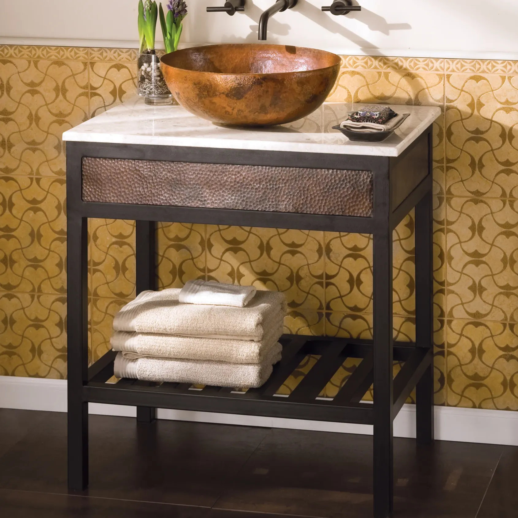 Native Trails 30" Cuzco Freestanding Vanity Base in Antique Copper, VNR302