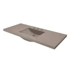Native Trails 48" NativeStone Palomar Vanity Top with Integral Sink in Earth - 8" Widespread Cutout, NSVNT48-E