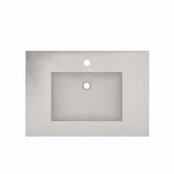 Native Trails 30" NativeStone Palomar Vanity Top with Integral Sink in Ash - Single Faucet Cutout, NSVNT30-A1