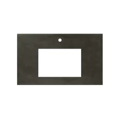 Native Trails 36" NativeStone Vanity Top, Slate, Rectangle 18x12 with Single Faucet Hole, VT36-R1812-S-1