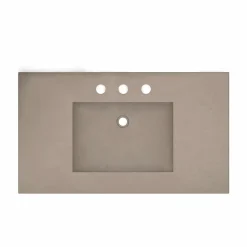 Native Trails 36" NativeStone Palomar Vanity Top with Integral Sink in Earth - 8" Widespread Cutout, NSVNT36-E