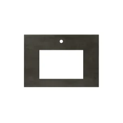Native Trails 30" NativeStone Vanity Top, Slate, Rectangle 18x12 with Single Faucet Hole, VT30-R1812-S-1