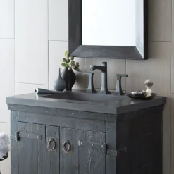 Native Trails 30" NativeStone Palomar Vanity Top with Integral Sink in Slate - 8" Widespread Cutout, NSVNT30-S