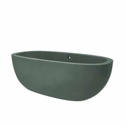Native Trails 72" NativeStone Concrete Avalon Freestanding Bathtub, Forest, NST7236-F